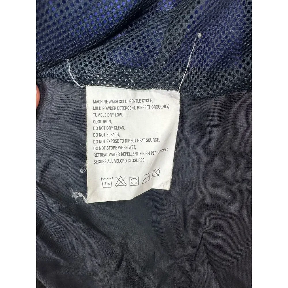 The North Face Men's XS Windbreaker Jacket Blue Hooded Casual